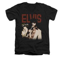 Elvis Presley Shirt Slim Fit V-Neck Viva Star Black T-Shirt Elvis Presley Shirt Slim Fit V-Neck Viva Star Black T-Shirt
