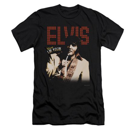 Elvis Presley Shirt Slim Fit Viva Star Black T-Shirt