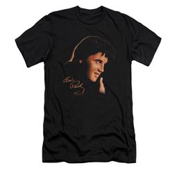 Elvis Presley Shirt Slim Fit Warm Portrait Black T-Shirt Elvis Presley Shirt Slim Fit Warm Portrait Black T-Shirt