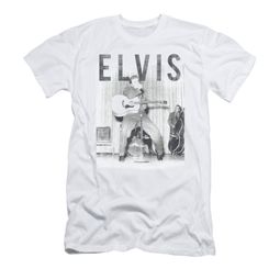Elvis Presley Shirt Slim Fit With The Band White T-Shirt Elvis Presley Shirt Slim Fit With The Band White T-Shirt