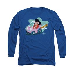 Elvis Presley Shirt Speedway Long Sleeve Royal Blue Tee T-Shirt Elvis Presley Shirt Speedway Long Sleeve Royal Blue Tee T-Shirt