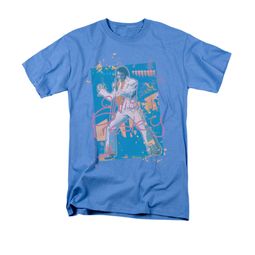 Elvis Presley Shirt Splatter Hawaii Carolina Blue T-Shirt