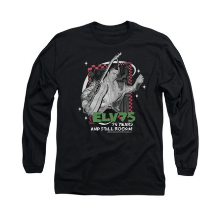 Elvis Presley Shirt Still Rocking Long Sleeve Black Tee T-Shirt