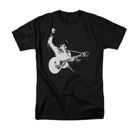Elvis Presley Shirt Strum That Guitar Black T-Shirt