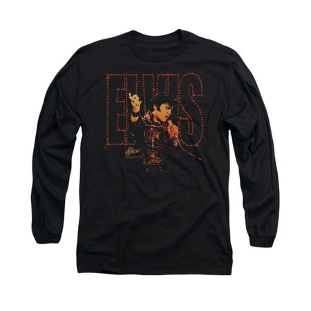 Elvis Presley Shirt Take My Hand Long Sleeve Black Tee T-Shirt