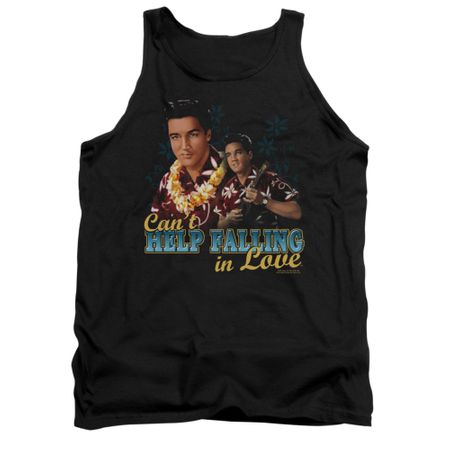 Elvis Presley Shirt Tank Top Can't Help Falling Black Tanktop