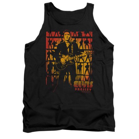 Elvis Presley Shirt Tank Top Comeback Spotlight Black Tanktop