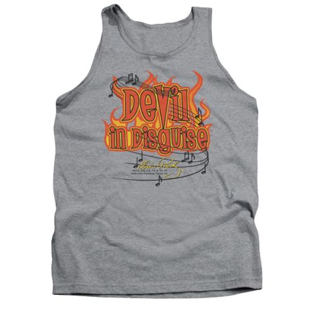 Elvis Presley Shirt Tank Top Devil Athletic Heather Tanktop