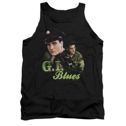 Elvis Presley Shirt Tank Top G.I. Uniform Black Tanktop