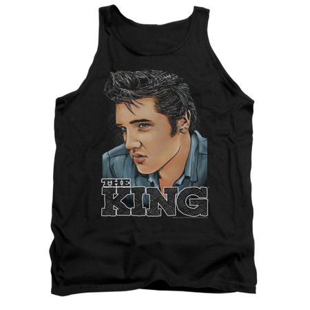 Elvis Presley Shirt Tank Top Graphic Black Tanktop