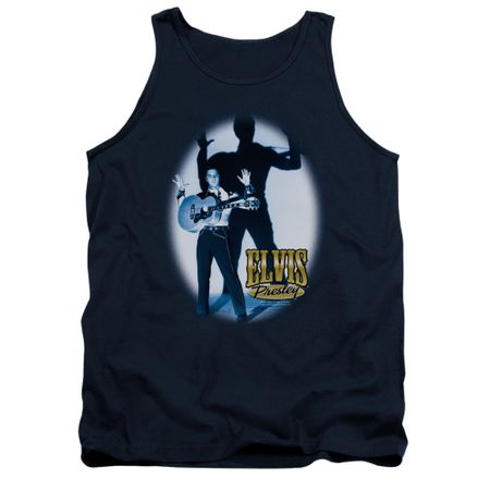 Elvis Presley Shirt Tank Top Hands Up Navy Tanktop
