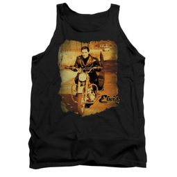 Elvis Presley Shirt Tank Top Hit The Road Black Tanktop