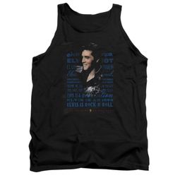 Elvis Presley Shirt Tank Top Icon Black Tanktop
