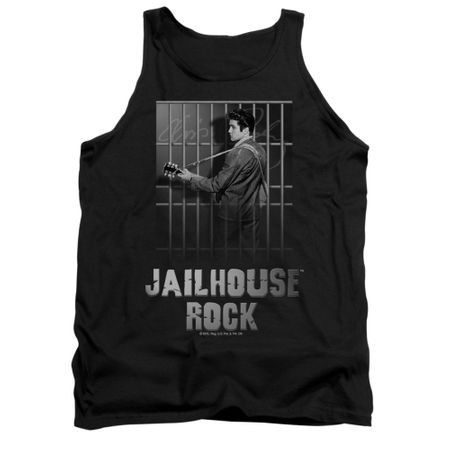 Elvis Presley Shirt Tank Top Jailhouse Rock Black Tanktop
