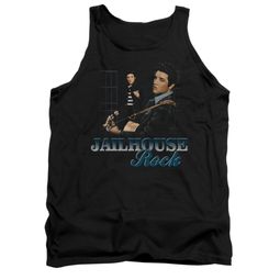 Elvis Presley Shirt Tank Top Jailhouse Rock Inmate Black Tanktop