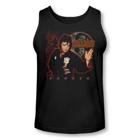Elvis Presley Shirt Tank Top Karate Black Tanktop