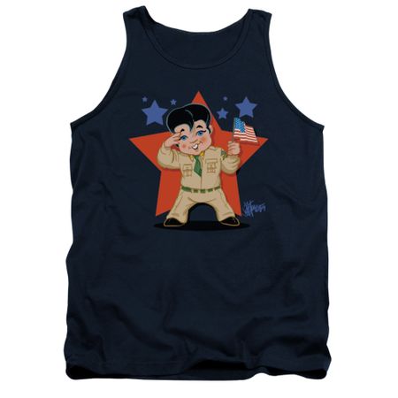 Elvis Presley Shirt Tank Top Lil GI Navy Tanktop
