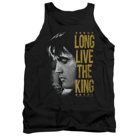 Elvis Presley Shirt Tank Top Long Live Black Tanktop