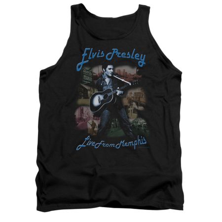 Elvis Presley Shirt Tank Top Memphis Black Tanktop
