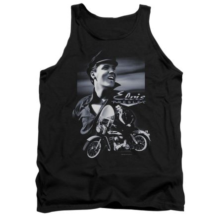 Elvis Presley Shirt Tank Top Motorcycle Black Tanktop