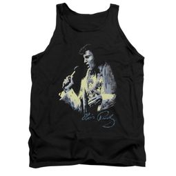 Elvis Presley Shirt Tank Top Painted King Black Tanktop