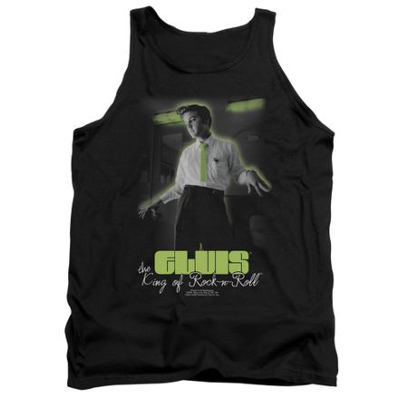 Elvis Presley Shirt Tank Top Practice Makes Perfect Black Tanktop