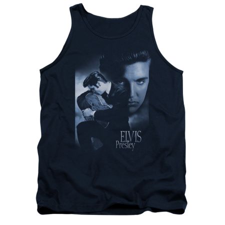 Elvis Presley Shirt Tank Top Reverent Navy Tanktop