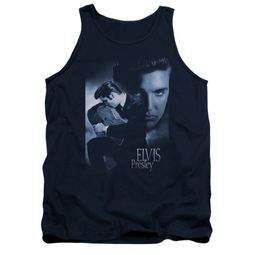Elvis Presley Shirt Tank Top Reverent Navy Tanktop