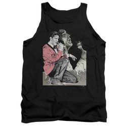 Elvis Presley Shirt Tank Top Rock N Roll Smoke Black Tanktop