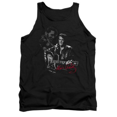 Elvis Presley Shirt Tank Top Show Stopper Black Tanktop