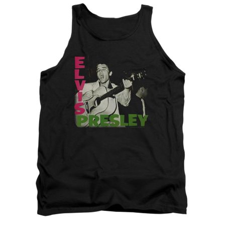 Elvis Presley Shirt Tank Top Sing It Black Tanktop