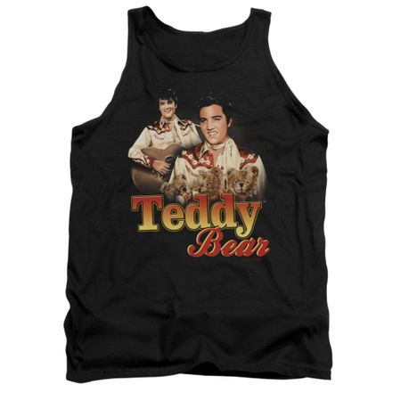 Elvis Presley Shirt Tank Top Teddy Bears Black Tanktop