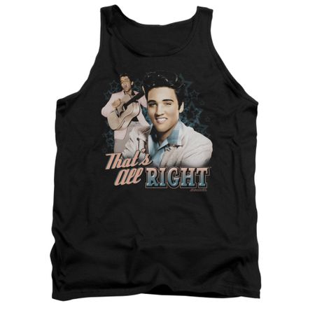 Elvis Presley Shirt Tank Top That's All Right Black Tanktop