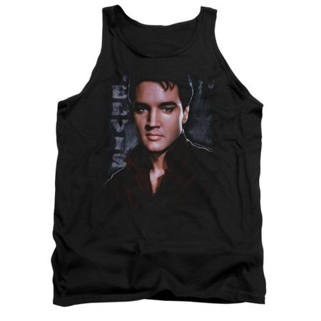 Elvis Presley Shirt Tank Top Tough Poster Black Tanktop