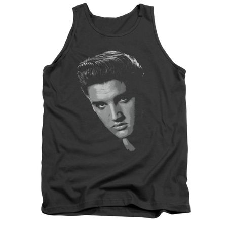 Elvis Presley Shirt Tank Top True American Idol Charcoal Tanktop