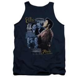 Elvis Presley Shirt Tank Top Tupelo Navy Tanktop