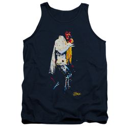 Elvis Presley Shirt Tank Top Yellow Scarf Navy Tanktop