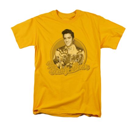 Elvis Presley Shirt Teddy Bear Gold T-Shirt