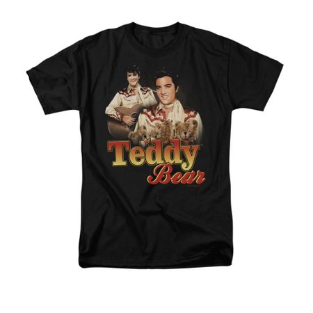 Elvis Presley Shirt Teddy Bears Black T-Shirt