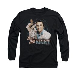 Elvis Presley Shirt That's All Right Long Sleeve Black Tee T-Shirt