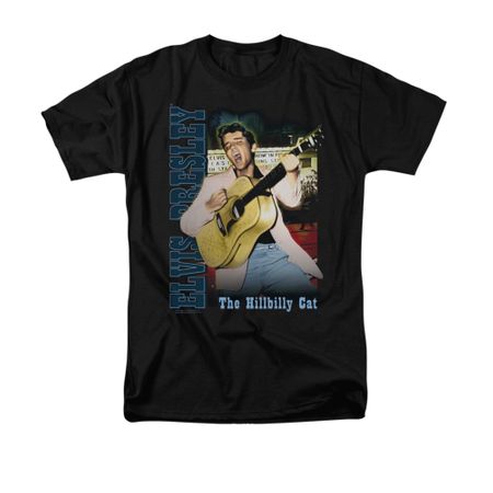 Elvis Presley Shirt The Hillbilly Cat Black T-Shirt