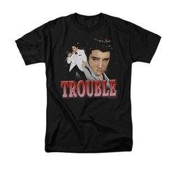 Elvis Presley Shirt Trouble In A White Suit Black T-Shirt Elvis Presley Shirt Trouble In A White Suit Black T-Shirt