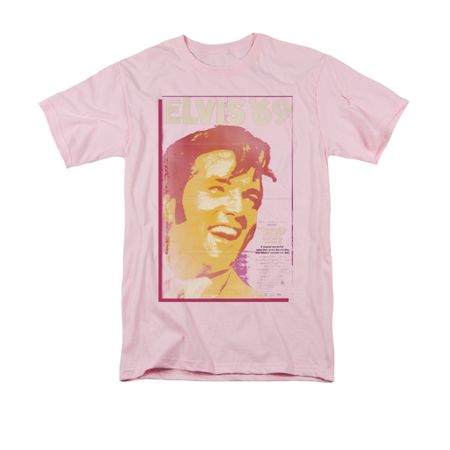 Elvis Presley Shirt Trouble With Girls Pink T-Shirt