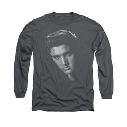 Elvis Presley Shirt True American Idol Long Sleeve Charcoal Tee T-Shirt Elvis Presley Shirt True American Idol Long Sleeve Charcoal Tee T-Shirt