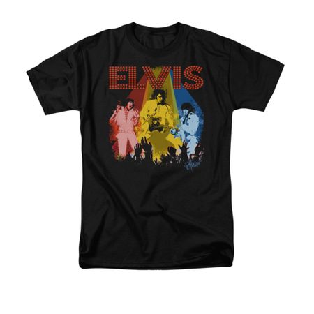 Elvis Presley Shirt Vegas Remembered Black T-Shirt