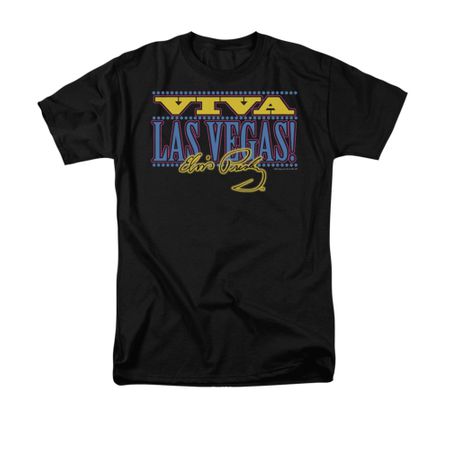 Elvis Presley Shirt Viva Las Vegas Black T-Shirt