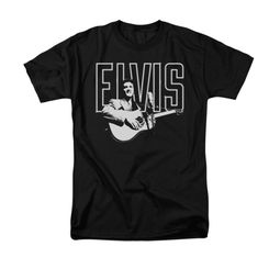 Elvis Presley Shirt White Glow Black T-Shirt