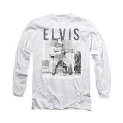Elvis Presley Shirt With The Band Long Sleeve White Tee T-Shirt Elvis Presley Shirt With The Band Long Sleeve White Tee T-Shirt