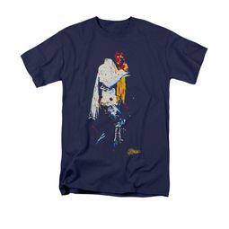 Elvis Presley Shirt Yellow Scarf Navy T-Shirt