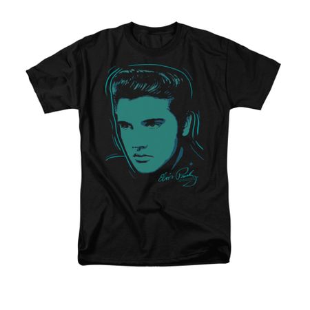 Elvis Presley Shirt Young Dots Black T-Shirt